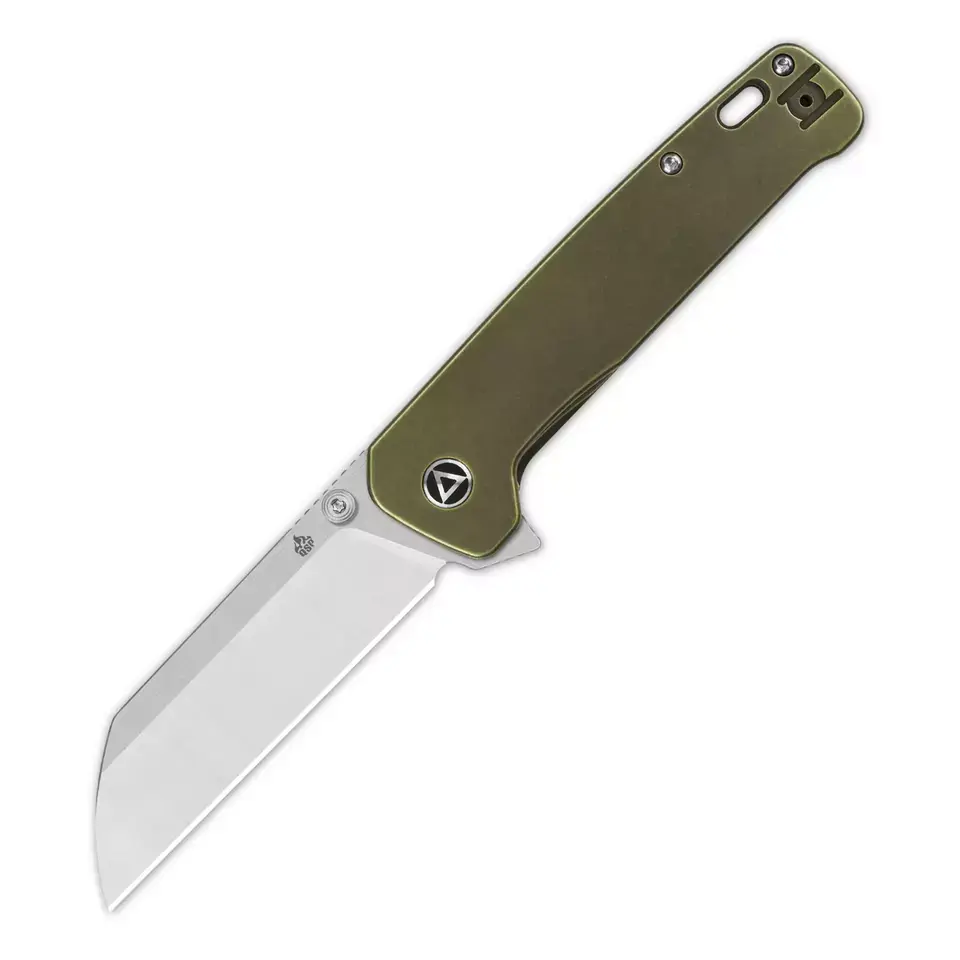 QSP Penguin D2 Brass Folding Knife